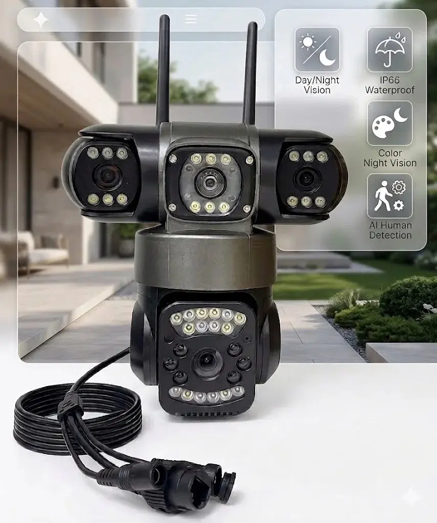 Вулична поворотна камера 4G Smart Camera SO-14 • Камера відеоспостереження з SIM-карткою для дому, дачі та бізнесу - фото 6