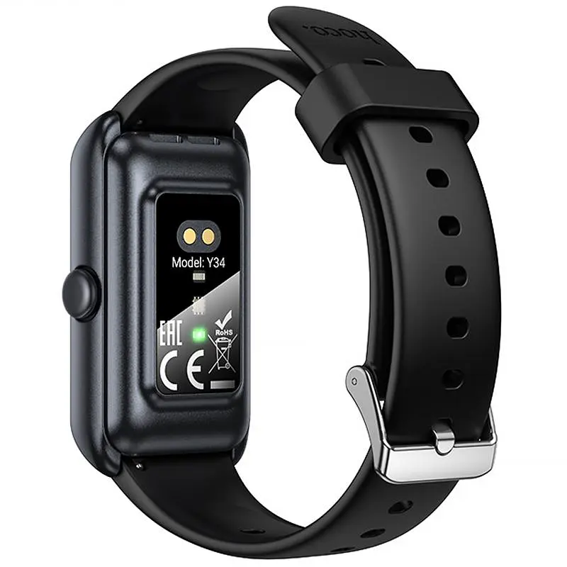Смарт-годинник Hoco Y34 Smart sports watch (call version) Black - фото 3