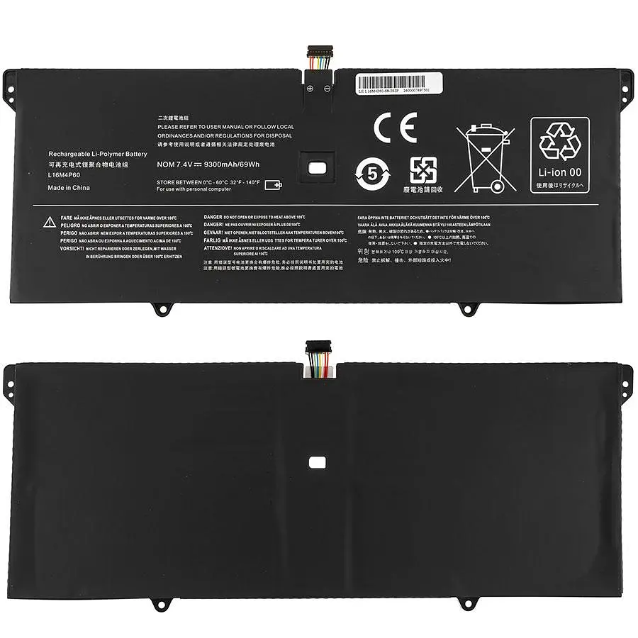 Батарея для ноутбука Lenovo L16M4P60 (Yoga: 920-13IKB series) 7.4V 9300mAh 68.8Wh Чорний - фото 2