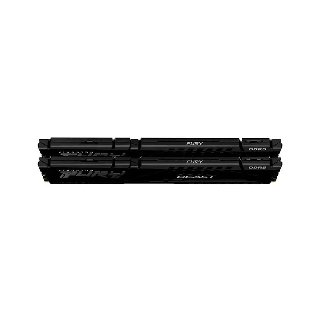 Модуль пам'яті для комп'ютера DDR5 32GB (2x16GB) 6000 MHz Fury Beast Black Kingston Fury (ex.HyperX) (KF560C36BBE2K2-32) - фото 3