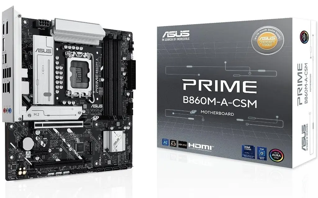 Материнська плата ASUS PRIME B860M-A-CSM (PRIME B860M-A-CSM) (Socket 1851, Intel B860, Micro-ATX) - фото 6