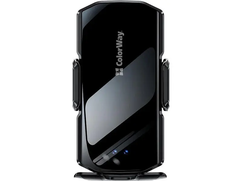 Автомобільний тримач для смартфона ColorWay FlameGrip Wireless Charger 15W Black (CW-CHAW070Q-BK) - фото 2