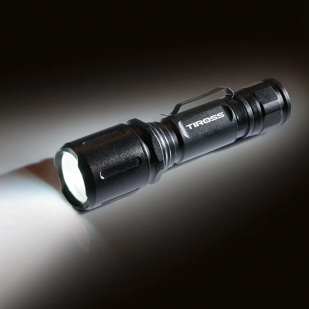 Фонарь аккумуляторный Tiross TS 1884 10 Вт, 3 режима работы, USB кабель 1 шт. черный (TS 1884) - фото 2