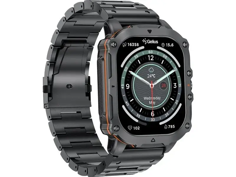 Смарт-годинник Gelius Pro GP-SW016 (Tactical Heavy) Black Chrome - фото 2