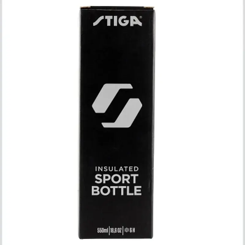 Пляшка для води Stiga Water Bottle Steel Black 550ml (2905-0101-55) (931287) - фото 3