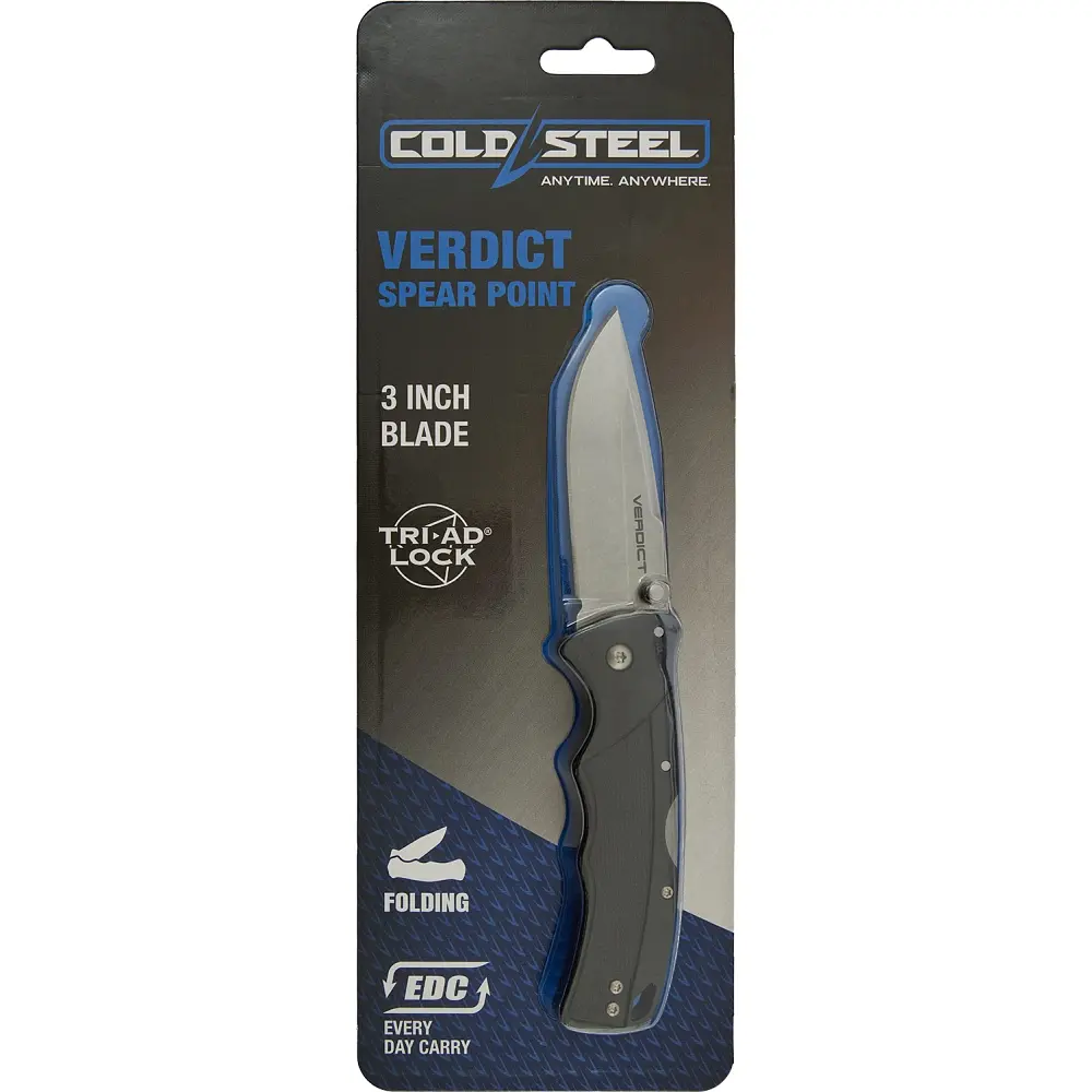 Нож Cold Steel Verdict SP Black - фото 4