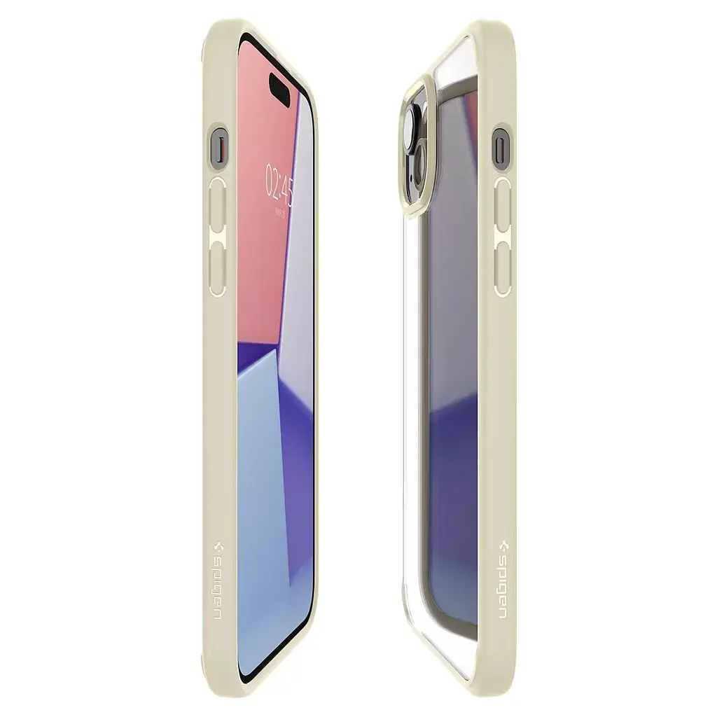 Протиударний прозорий чохол Spigen Ultra Hybrid  для iPhone 15 Mute Beige ACS06800 - фото 3