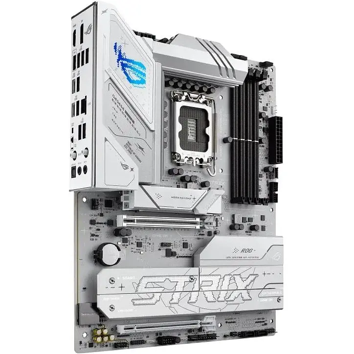 Материнская плата Asus Rog Strix B860-A Gaming WIFI s1851 B860 4xDDR5 M.2 DP HDMI USB Type-C Wi-Fi BT ATX белый - фото 3