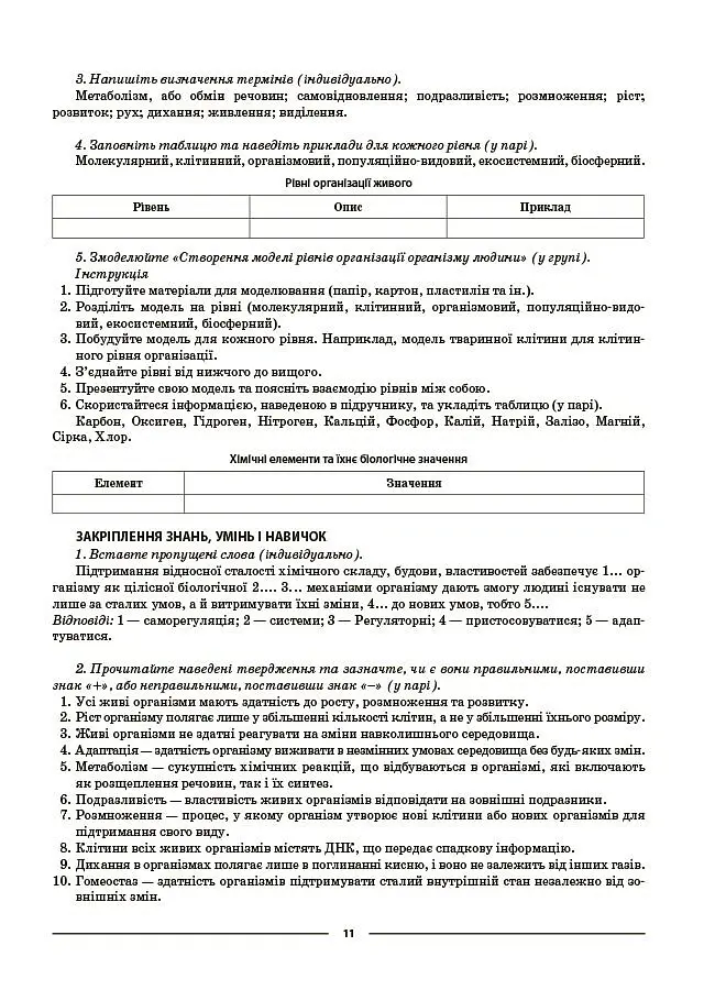 Біологія. 8 клас. Мій конспект. Матеріали до уроків - М. О. Атаманчук - фото 6