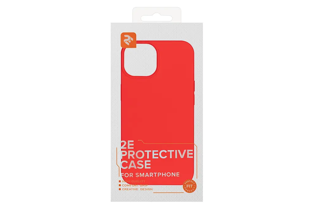 Чехол 2Е Basic для iPhone 14, Liquid Silicone, красный 2E teh0019435 - фото 3