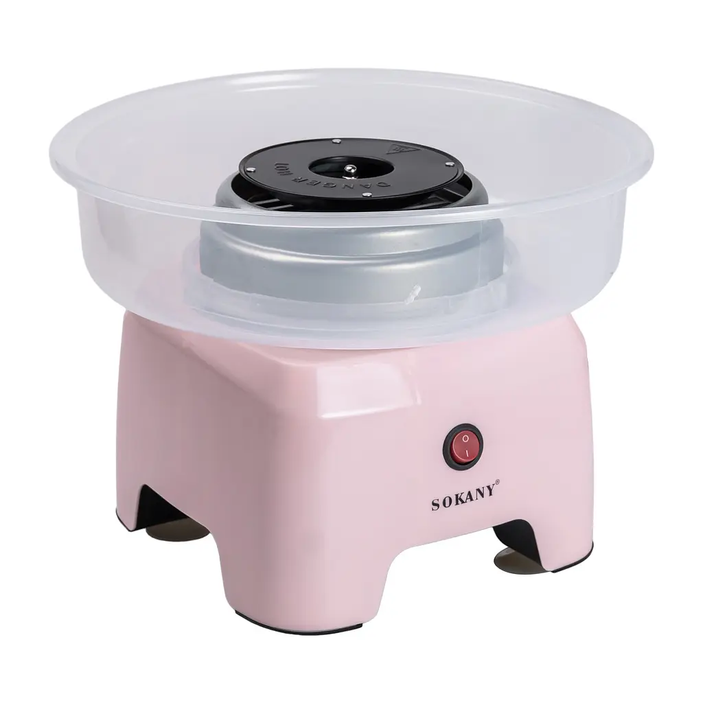 Апарат для солодкої вати Sokany SK-520 настільний, рожевий Sokany SK-520P - фото 2