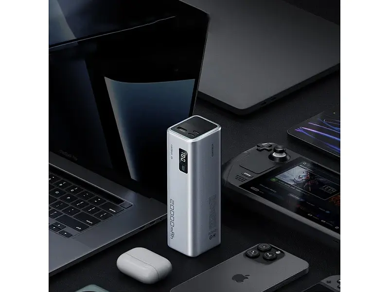Зовнішній акумулятор (павербанк) CUKTECH PB200 20000mAh 85W 2C1A Grey - фото 5