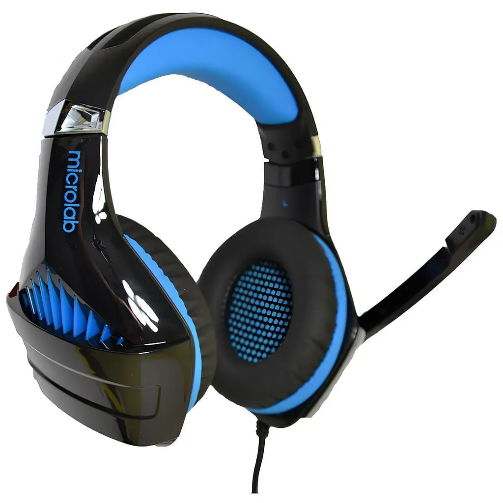 Ігрова гарнітура Microlab G6 Black-Blue (G6_b+b) - фото 4