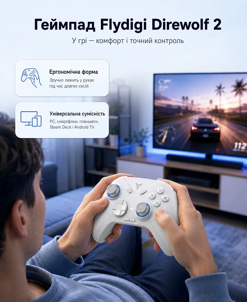 Геймпад Flydigi Direwolf 2 Gaming Controller - фото 2