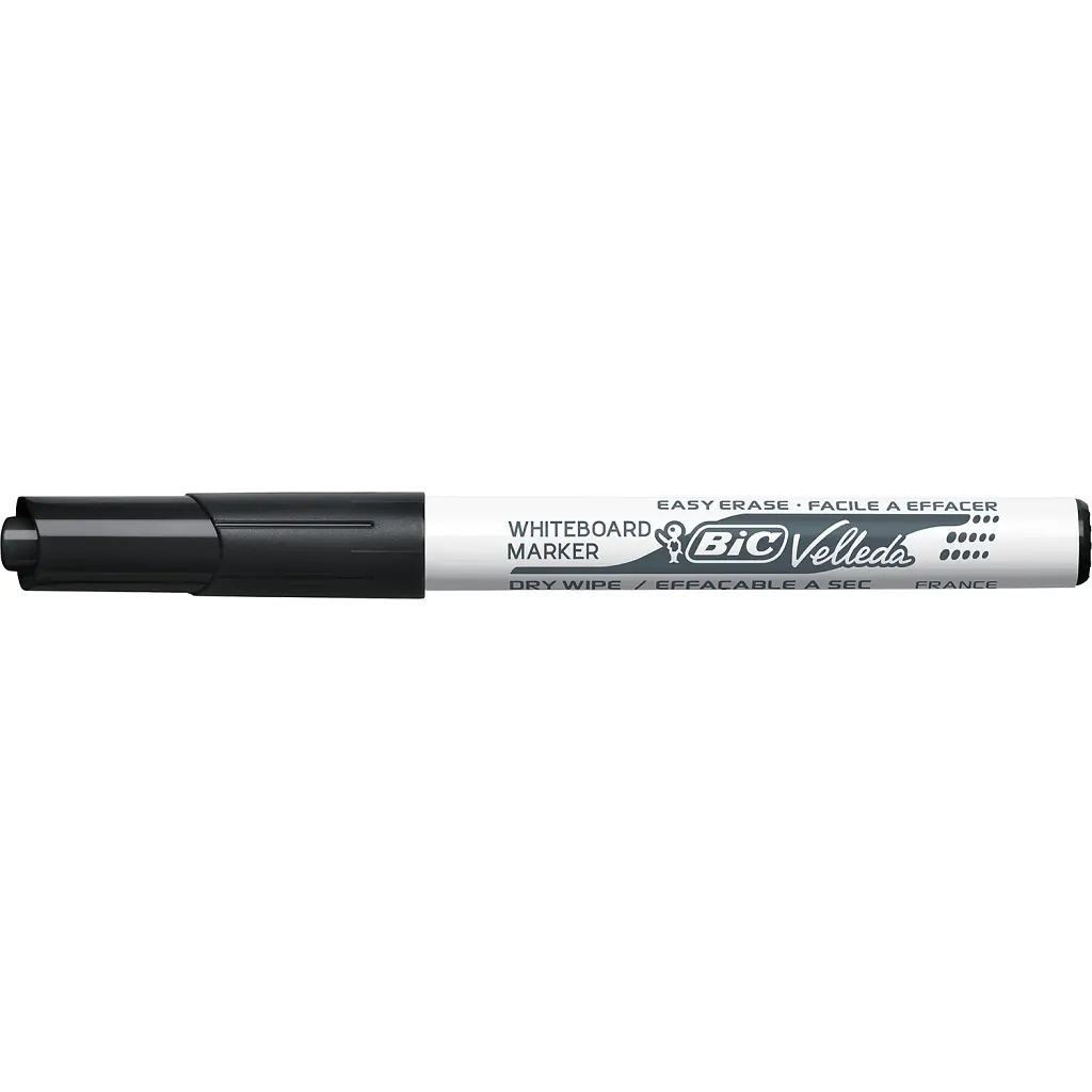 Маркер Bic для сухостираємих дошок Velleda, чорний (bc525824)