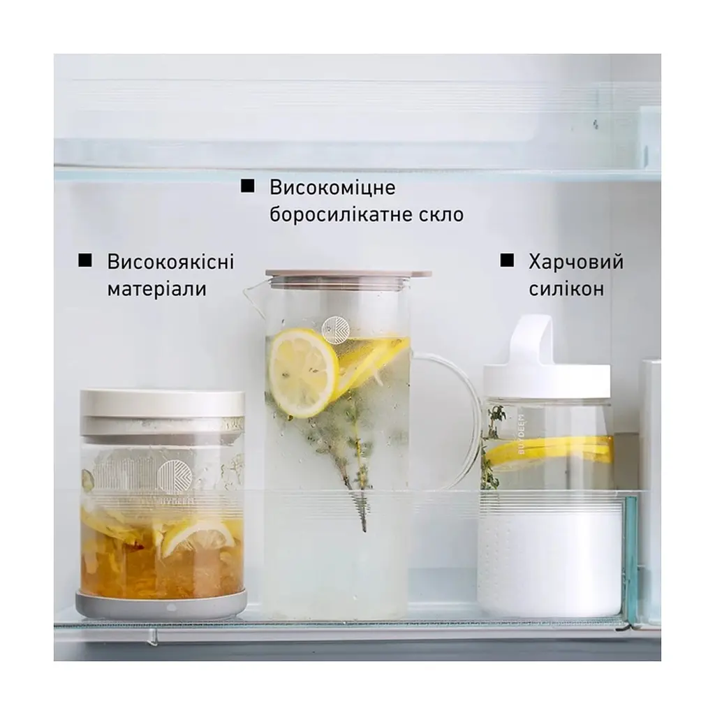 Глечик Buydeem із силіконовою кришкою 1200 мл (CD2003/A1) - фото 5