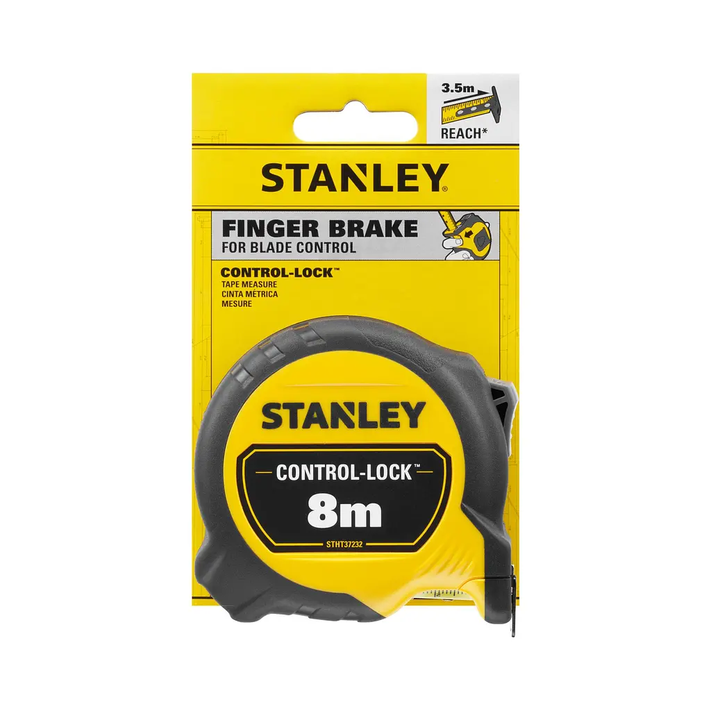 Рулетка Stanley Control-Lock с двойной шкалой 8 м х 25 мм (STHT37232-0) - фото 5