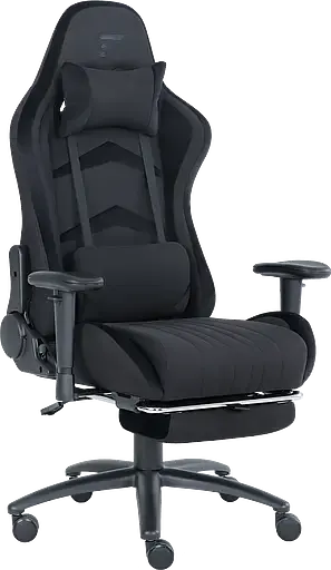 Геймерське крісло GT Racer чорне (X-2534-F Fabric Black) - фото 3