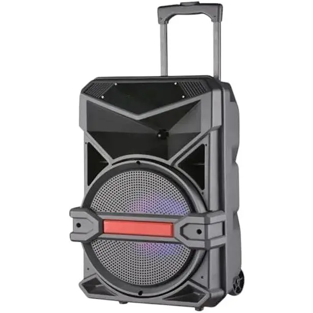 Акумуляторна акустична система XPRO UF-1716 колонка валіза 80Вт USB SD FM радіо Bluetooth мікрофон ДУ чорна (UF-1716)