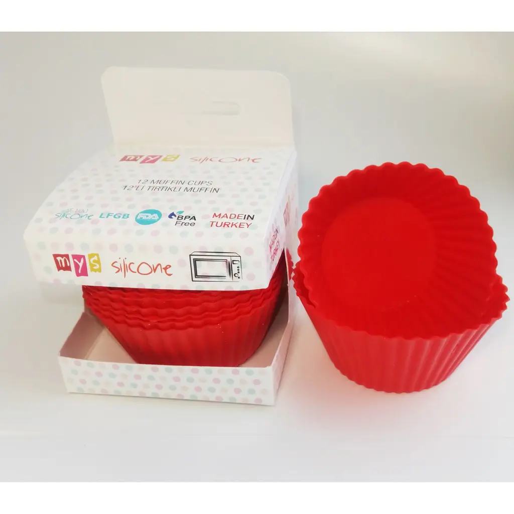Форма силиконовая Mys Silicone для выпечки кексов Корзинка 7 см 12 шт. (45067) - фото 3