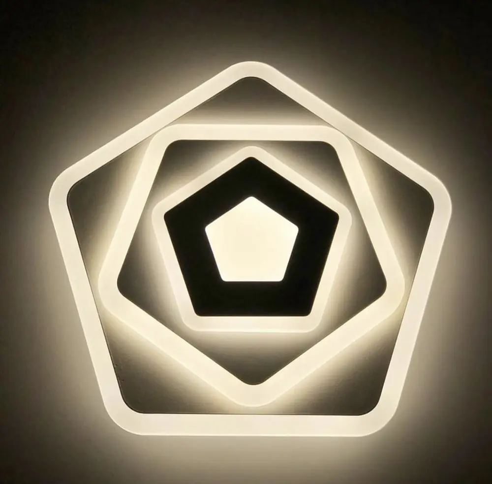 Минималистичный светильник LED для небольших комнат Line F Диаметр 30 см - фото 4