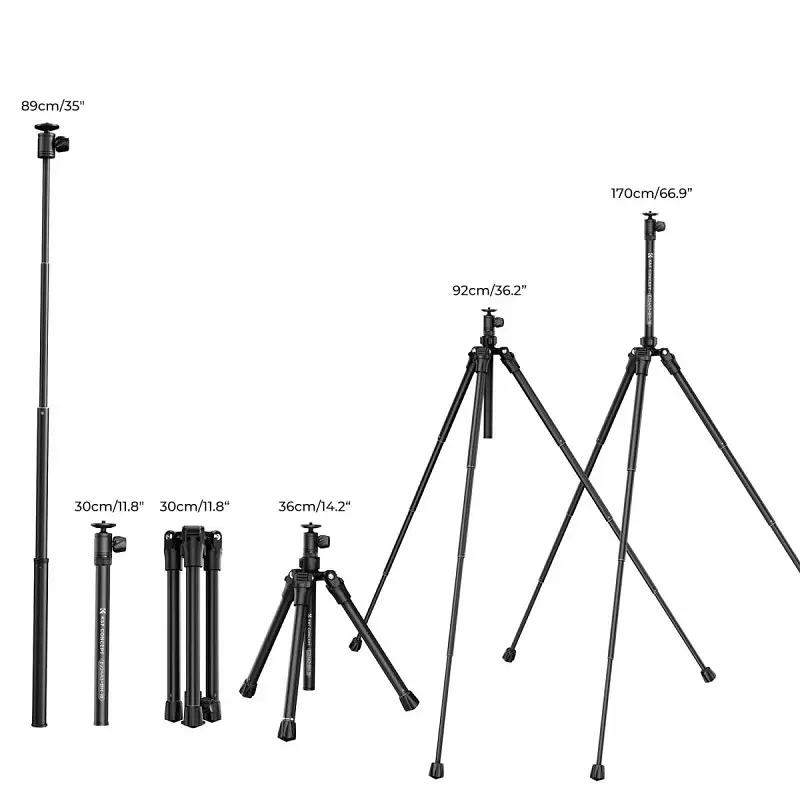 KF09.120V2 - Штатив K&F Concept Штатив телескопичний E224A3+BH18, max 4kg, h ... - фото 5