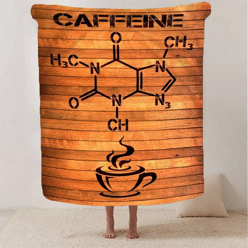 Плед плюшевий на подарунок 3D COFFEINE 160х200 см - фото 2