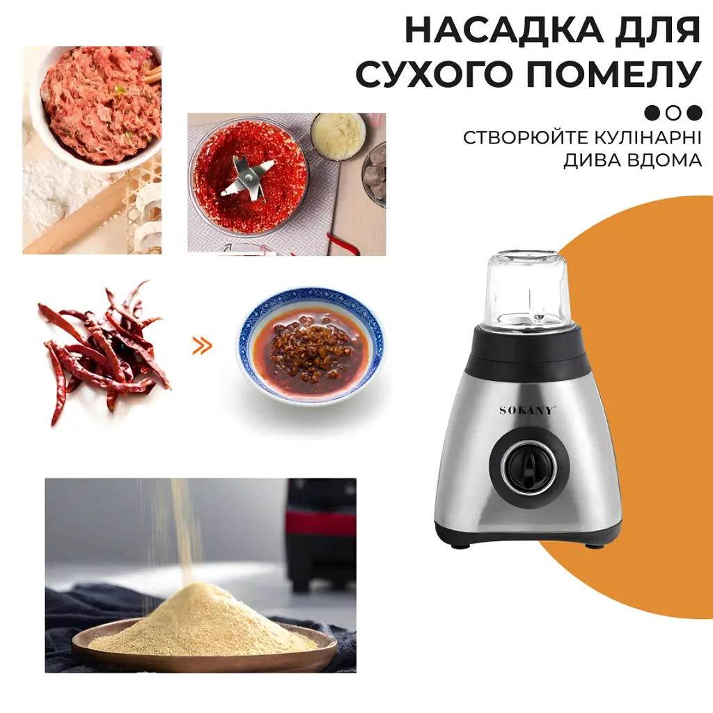 Блендер Sokany SK-146S - фото 7