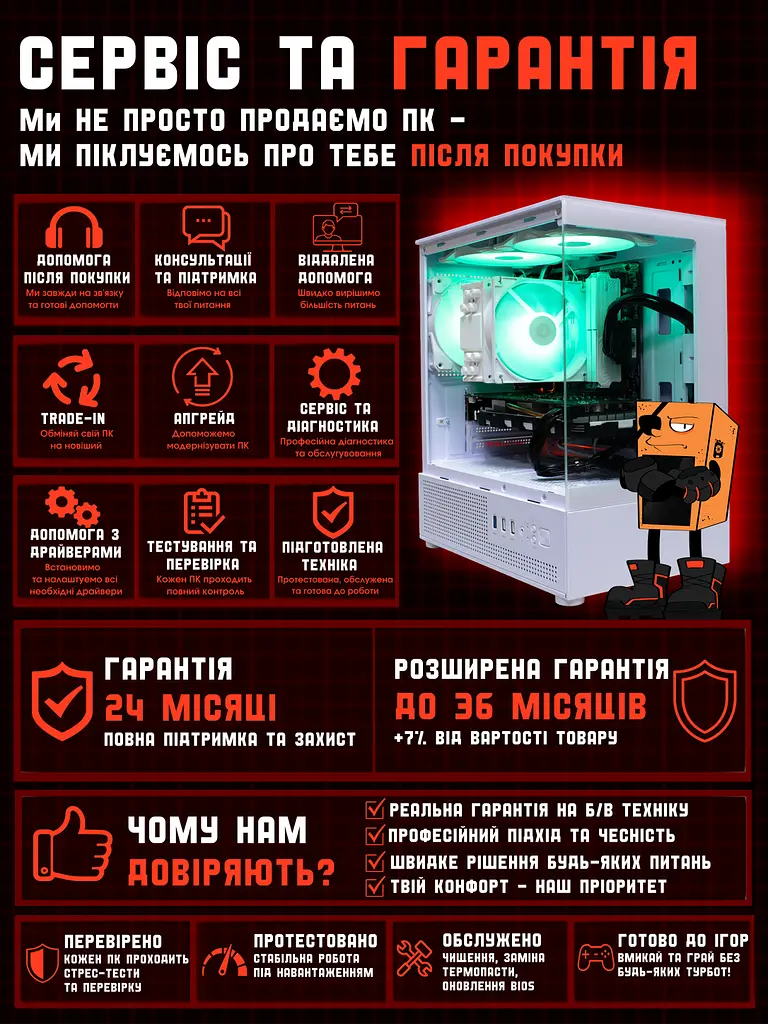 Ігровий ПК Tera Recruit-106i (GTX 1060 6GB / Intel Core i5 6400 / 16GB DDR4 / SSD 240GB) - фото 8