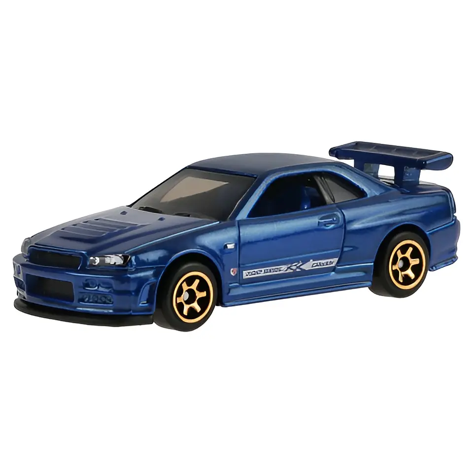 Базова машинка Hot Wheels HW J-Imports Nissan Skyline GT-R (BNR34) синя (5785) JJK35-N521 - фото 2