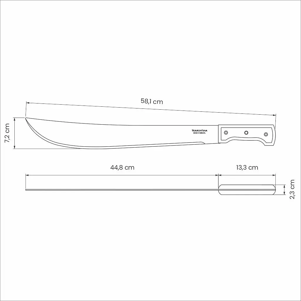 Нож Tramontina 45 см мачете (26621/018) - фото 2