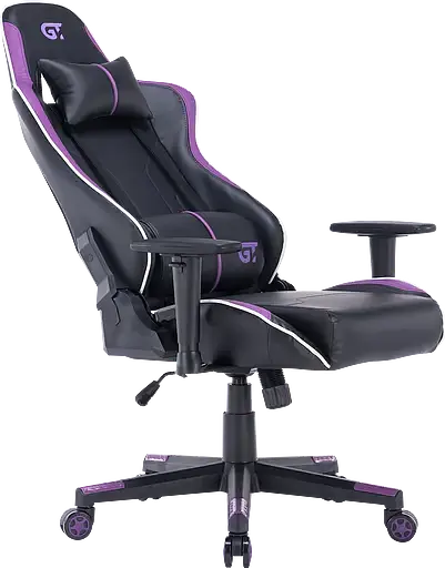 Геймерское кресло GT Racer черное с фиолетовым (X-2528 Black/Purple) - фото 6