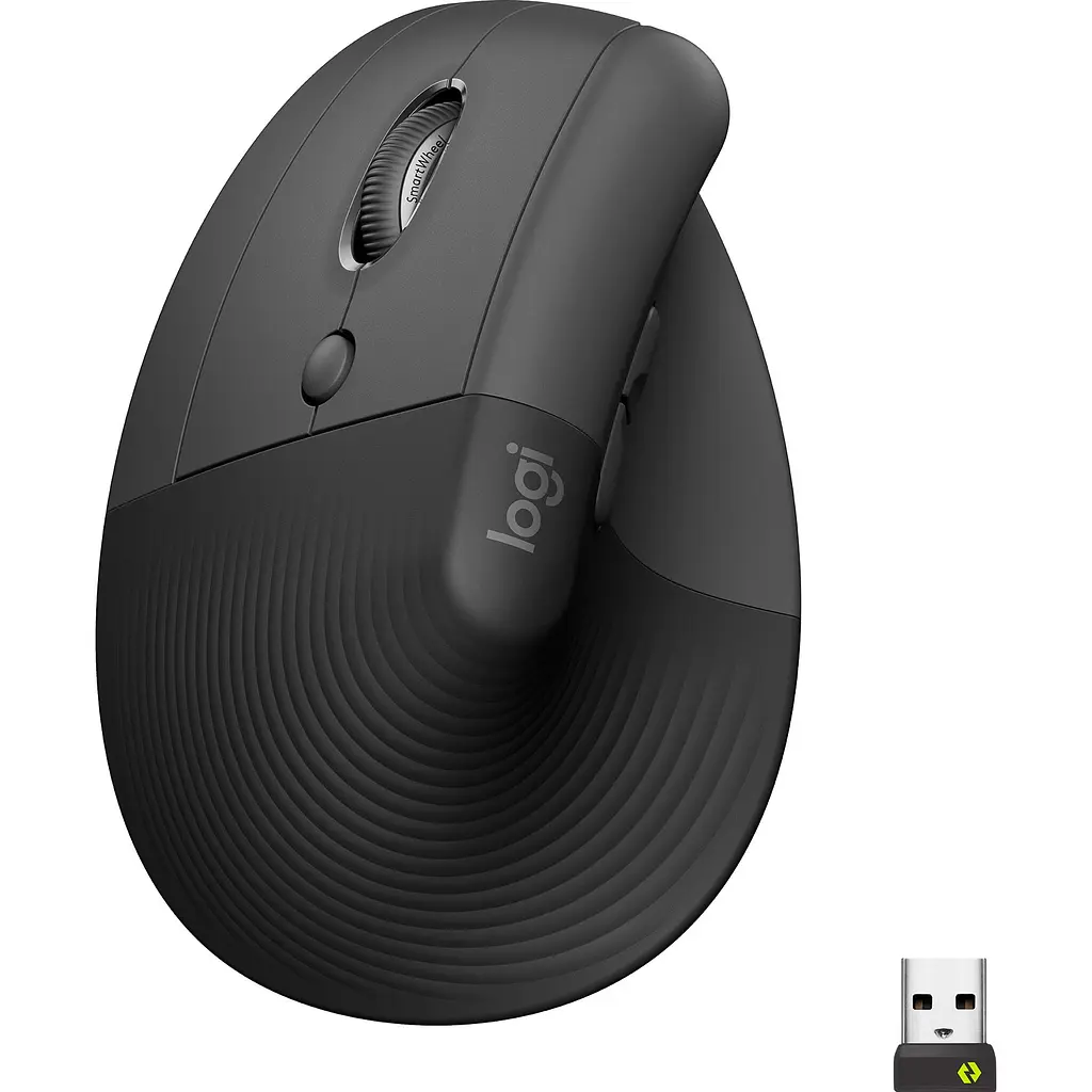 Миша Logitech Lift Left Vertical Ergonomic Wireless/Bluetooth Graphite (910-006474) [163464] - фото 2