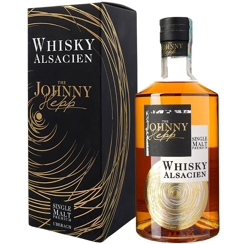 Віскі Johnny Hepp Alsacien 40% 0.7 л у подарунковій упаковці