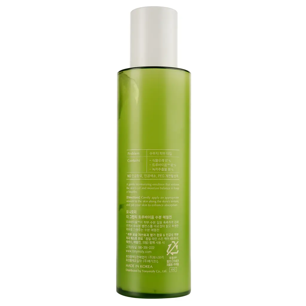 Емульсія для обличчя Tony Moly Green Tea True Biome Watery Emulsion, із зеленим чаєм, 140 мл - фото 3