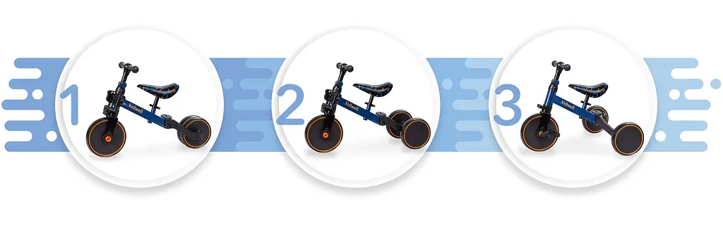 Дитячий велосипед Kidwell Pico 3 в 1 plane (5901130090) - фото 12