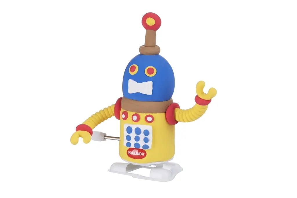 Маса для ліплення Paulinda Super Dough Robot жовтий (PL-081178-2) - фото 2