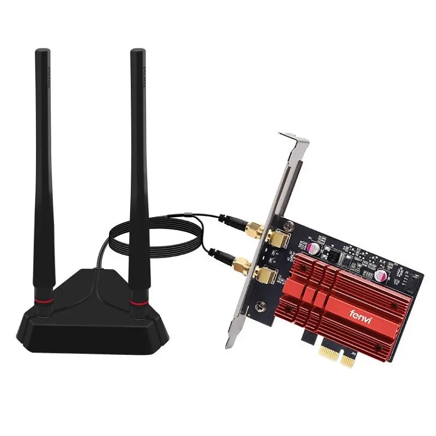 Сетевая карта Fenvi FV-AXE3000PRO Bluetooth 5.3 + Wi-Fi 2.4 / 5 / 6 GHz PCI-E с выносными антеннами (18843) - фото 2