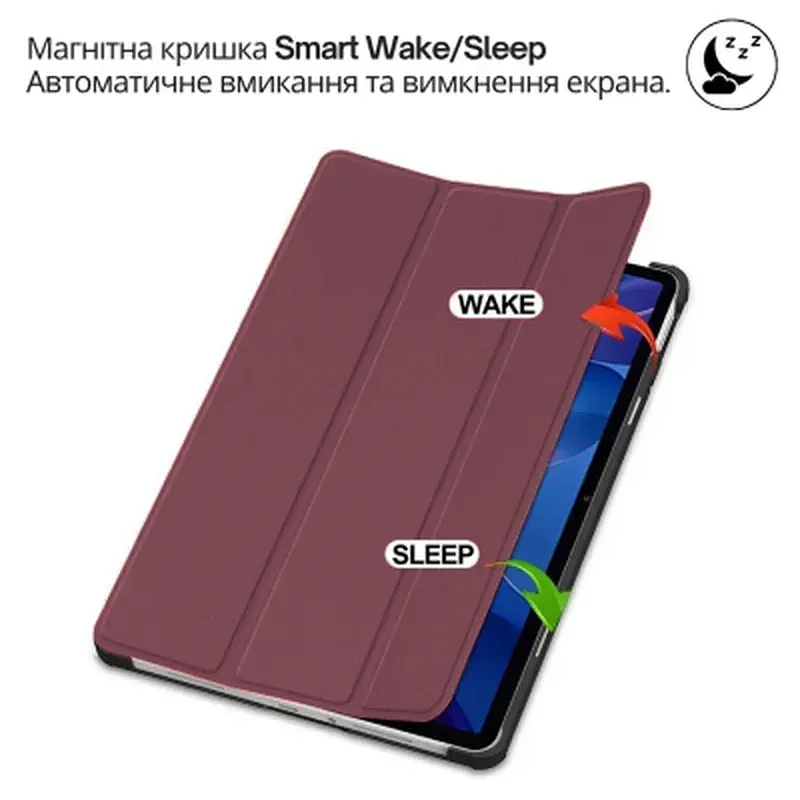 Чохол до планшета BeCover Smart Case Xiaomi Redmi Pad 2 Pro 12.1" Red Wine (714634) - фото 3