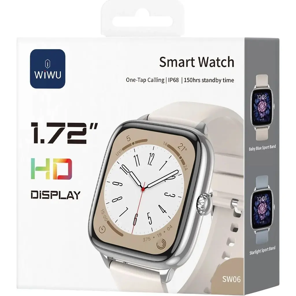 Смарт-годинник WiWU SW06 Silver (6977703656718) [169505] - фото 9