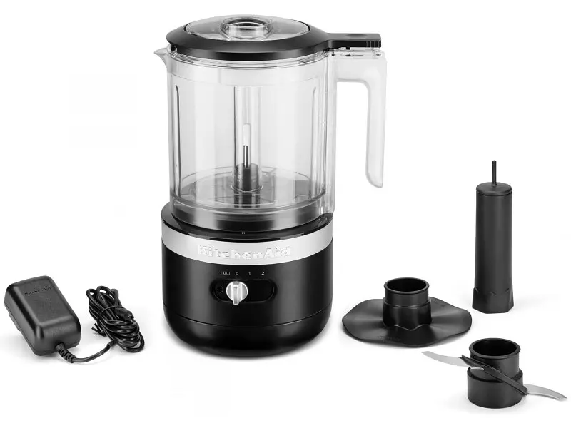Кухонний мінікомбайн KitchenAid 5KFCB519EBM бездротовий матовий чорний - фото 2