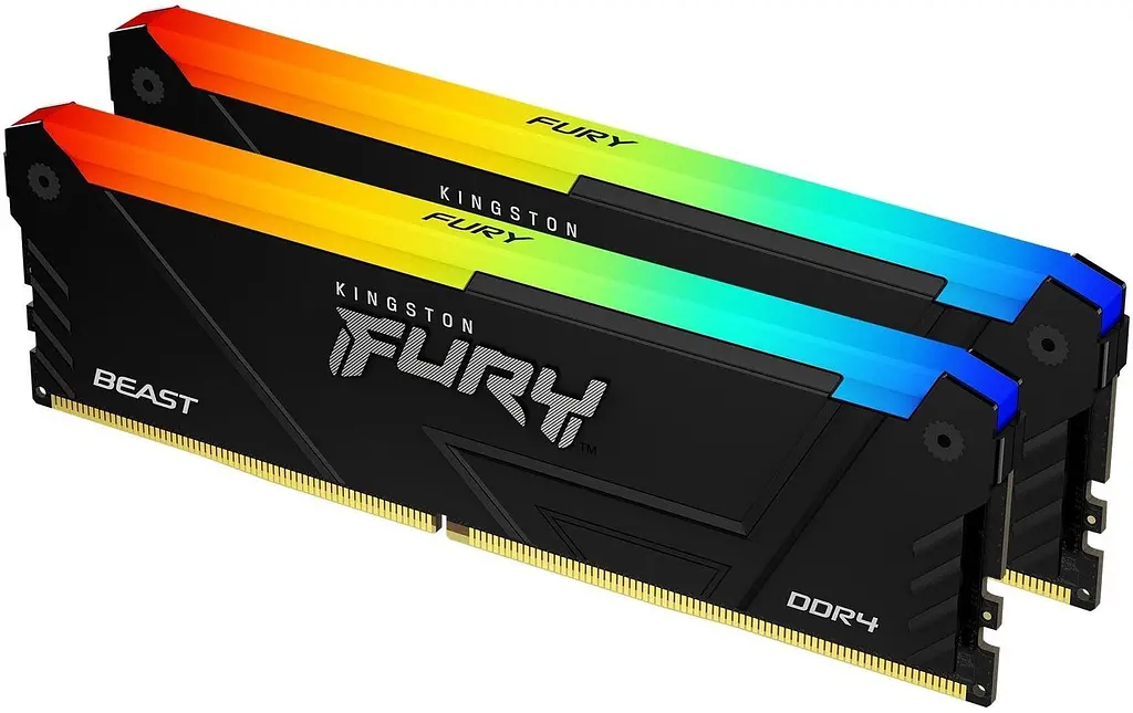 Пам'ять ПК DDR4 16GB KIT (8GBx2) 3600 FURY Beast RGB Kingston teh0024800 - фото 3