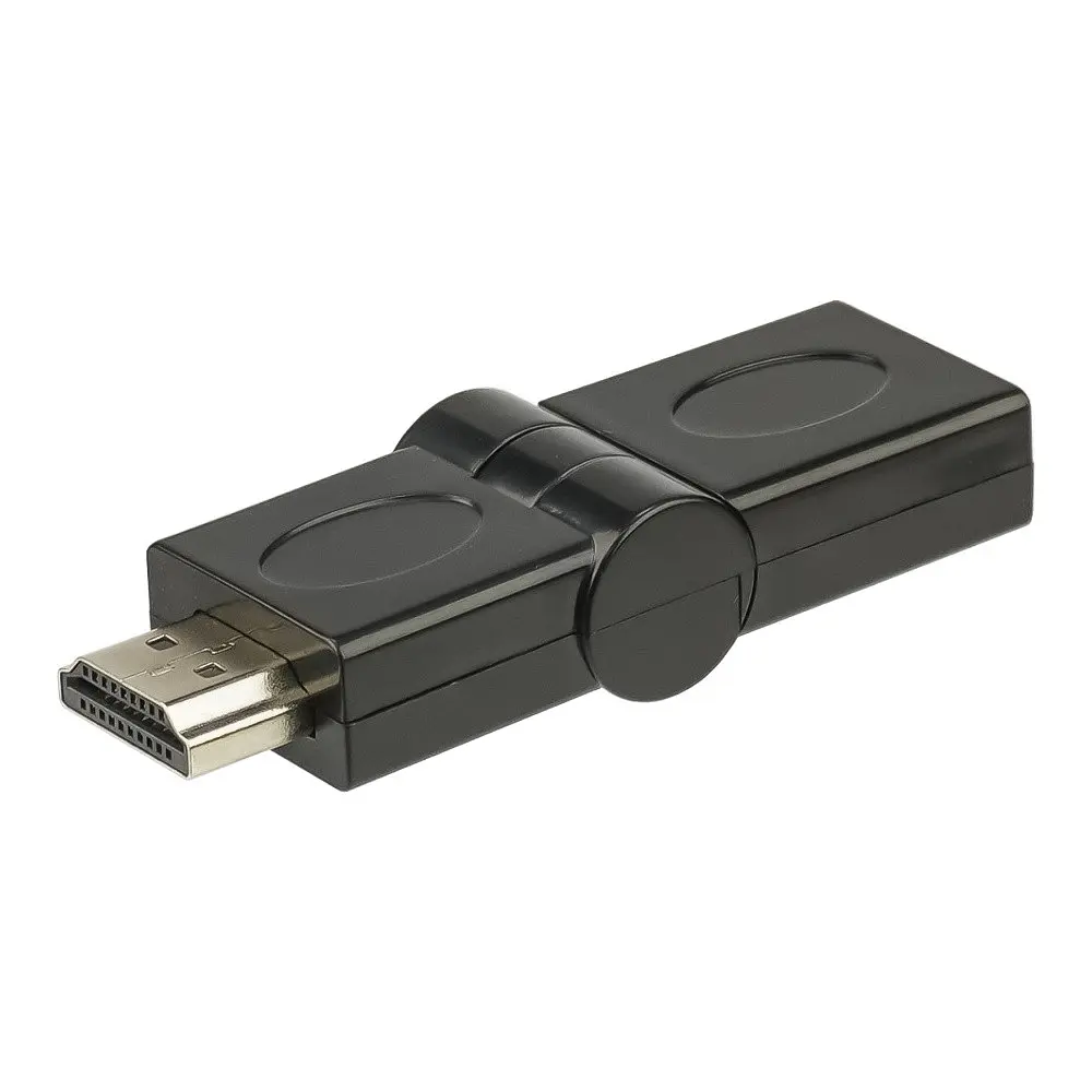 Перехідник HDMI to HDMI поворотний 180 чорний - фото 2