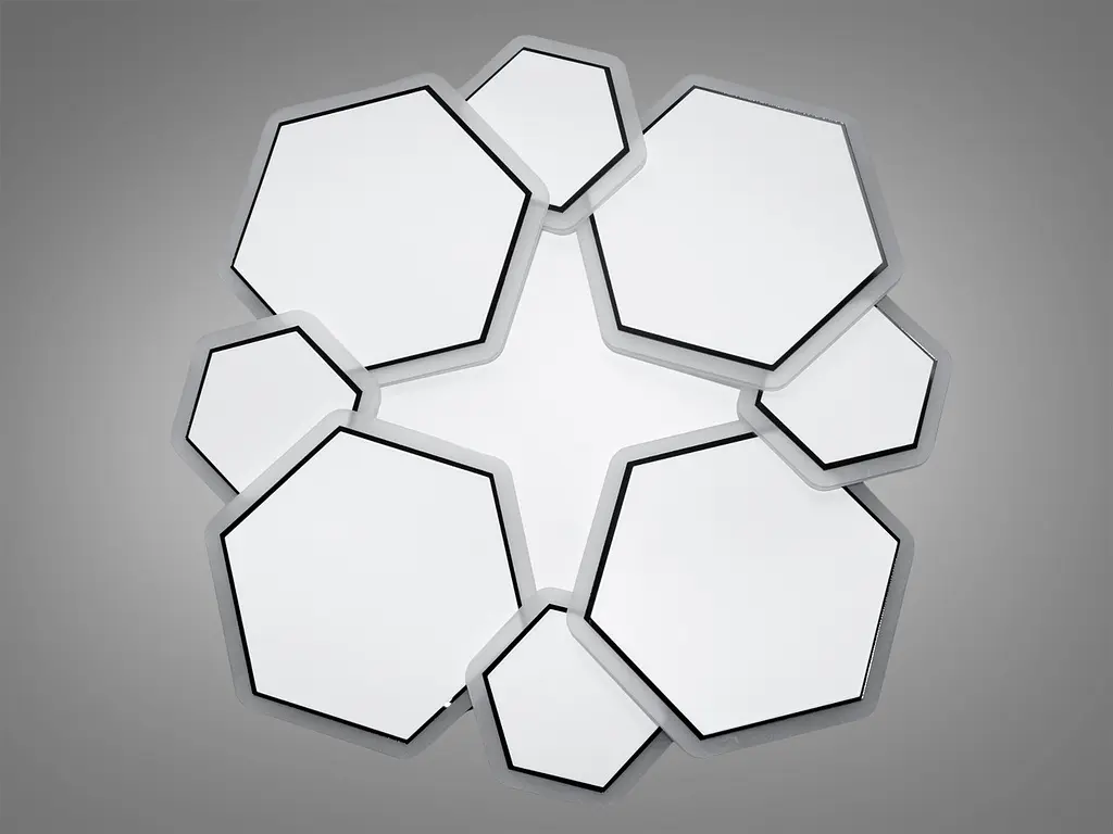 Стельова світлодіодна люстра з диммером в білому 68 Вт Diasha Z186-3WHITE - фото 3