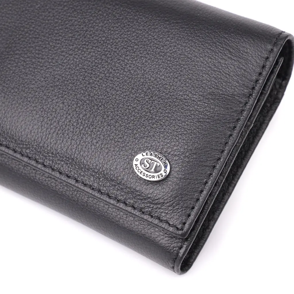 Солідний жіночий гаманець із натуральної шкіри ST Leather 19х9х3 см acs0029653 - фото 5