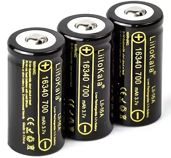 Акумулятор LiitoKala Lii-16A 16340 700 mah Чорний (2211480962) - фото 2