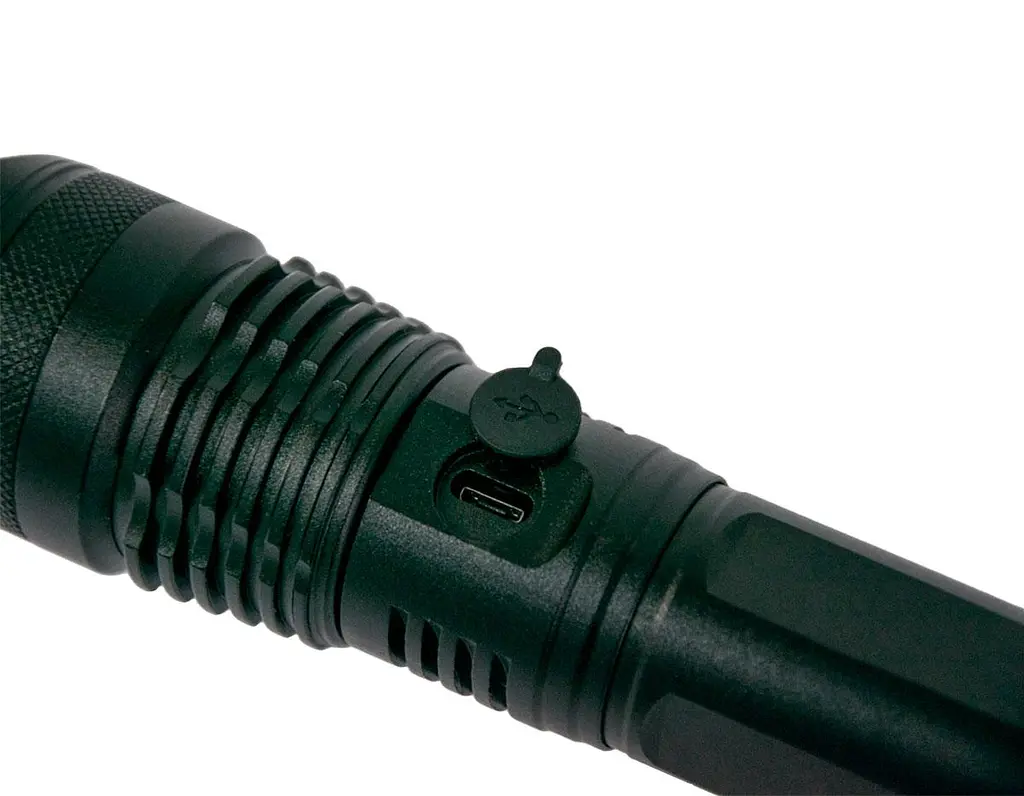 Ліхтарик X-Balog BL-X71 P50 ручний акумуляторний, чорний, світлодіодний, USB-зарядка, Zoom-фокус, 5 режимів - фото 7