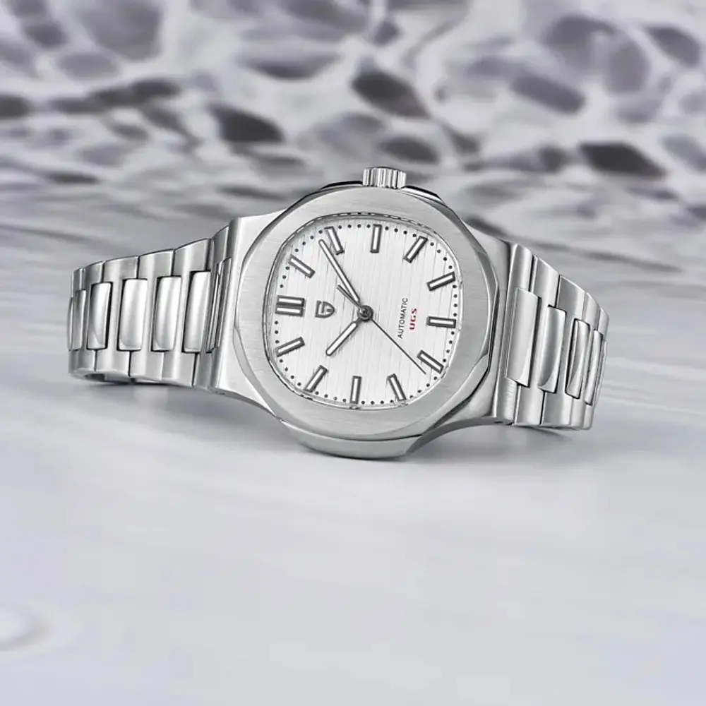 Наручний годинник чоловічий PD-1728 Silver-White Pagani Design acs0031104 - фото 4
