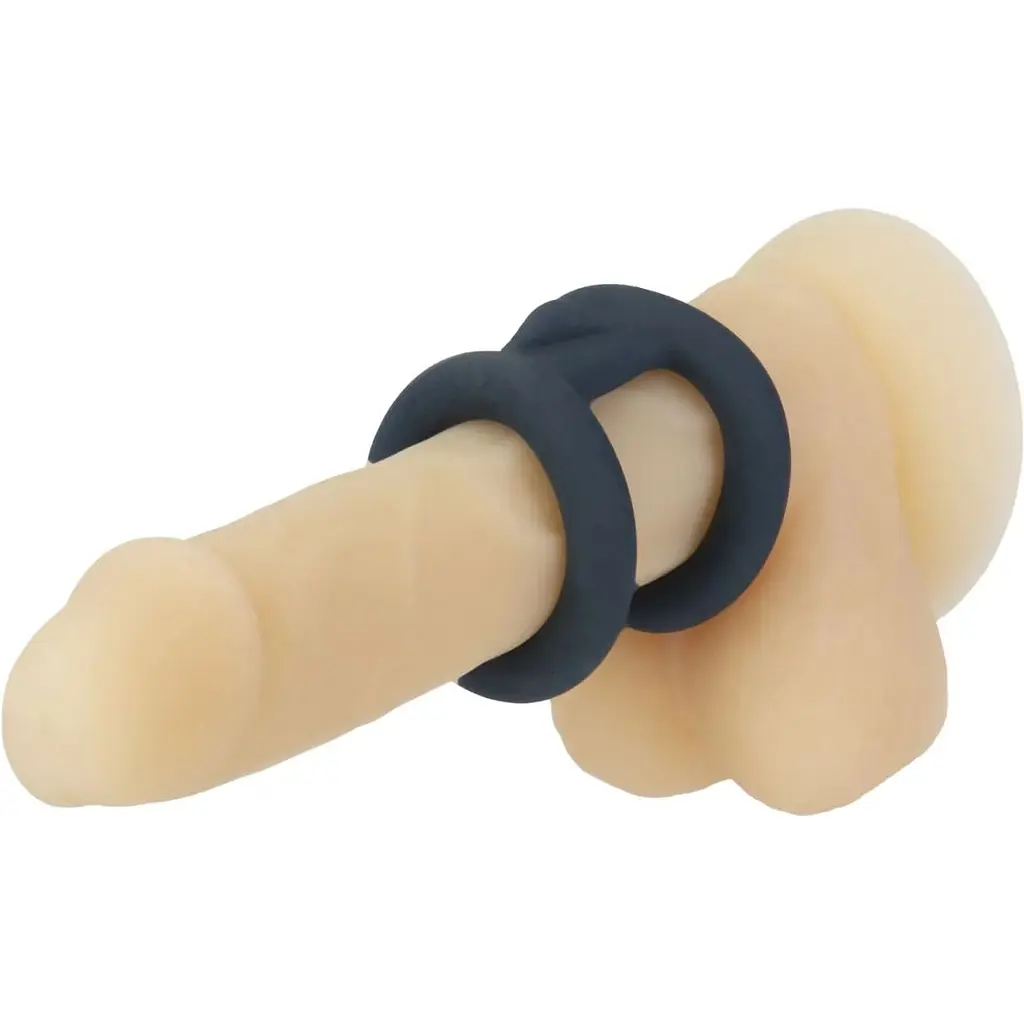 Подвійне ерекційне кільце Lux Active - Tug - Versatile silicone Cock Ring - фото 6