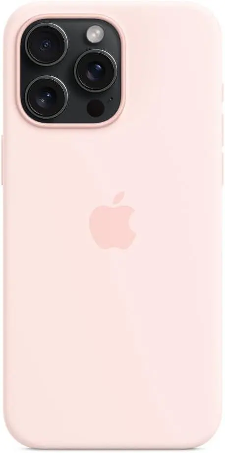 Оригінальний силіконовий чохол для iPhone 15 Pro Max Apple Silicone Case with MagSafe Light Pink MT1M3ZM/A - фото 2
